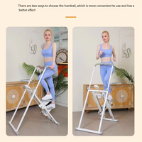 Appareil d'entraînement de musculation verticale pour grimpeurs, avec accoudoirs réglables, hauteur de pédale réglable, pliable, capacité 150 kg, pour la maison