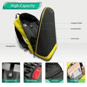 2026 LED Programmable Screen <b>Backpack</b> Fashionable Softback Digital Video Bookbag with <b>Laptop</b> Features Carry-On for <b>Men</b> Women - Product Image 2