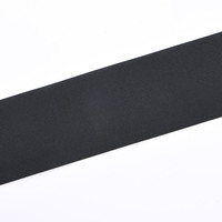 Vente en gros, ruban élastique personnalisé OEM 80mm, ruban de tricot en Polyester noir