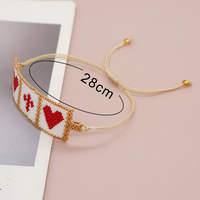 Go2boho Bohemian gelang manik-manik warna-warni musim panas wanita jimat hati buatan tangan persahabatan mode perhiasan gelang Miyuki