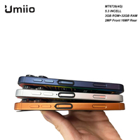هاتف ذكي جديد تمامًا من Umiio 17 Pro Max بشاشة 5.3 بوصة ويدعم شبكة الجيل الرابع 4G |   3 جيجابايت + 32 جيجابايت |   أندرويد 10 |   كاميرا بدقة 16 ميجابكسل |   2400 مللي أمبير في الساعة |   هواتف محمولة بشريحتين