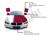 2026 États-Unis-Canada-Mexique Football Football Couverture de capot de voiture Drapeau de miroir en plastique pour voitures Matériau en polyester