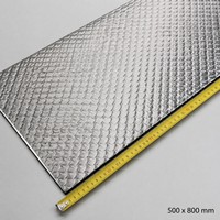 Tapis insonorisant en butyl 50x80cm Blanc 2mm 3mm Feuille d'amortissement pour voiture Isolation vibratoire Taille personnalisée OEM Vente en gros Usine