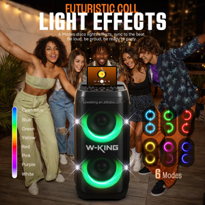 Wholesale W-King T12+ 370W High Power <b>Portable</b> BT Party <b>Speaker</b> With RGB LED Lighting for Theatre Concert Use T12+ - Product Image 5