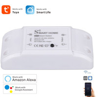 Variateur de lumière intelligent universel pour maison connectée, contrôle WiFi, courant max. 10A, télécommande sans fil, disjoncteur 90-220V, interrupteurs d'éclairage