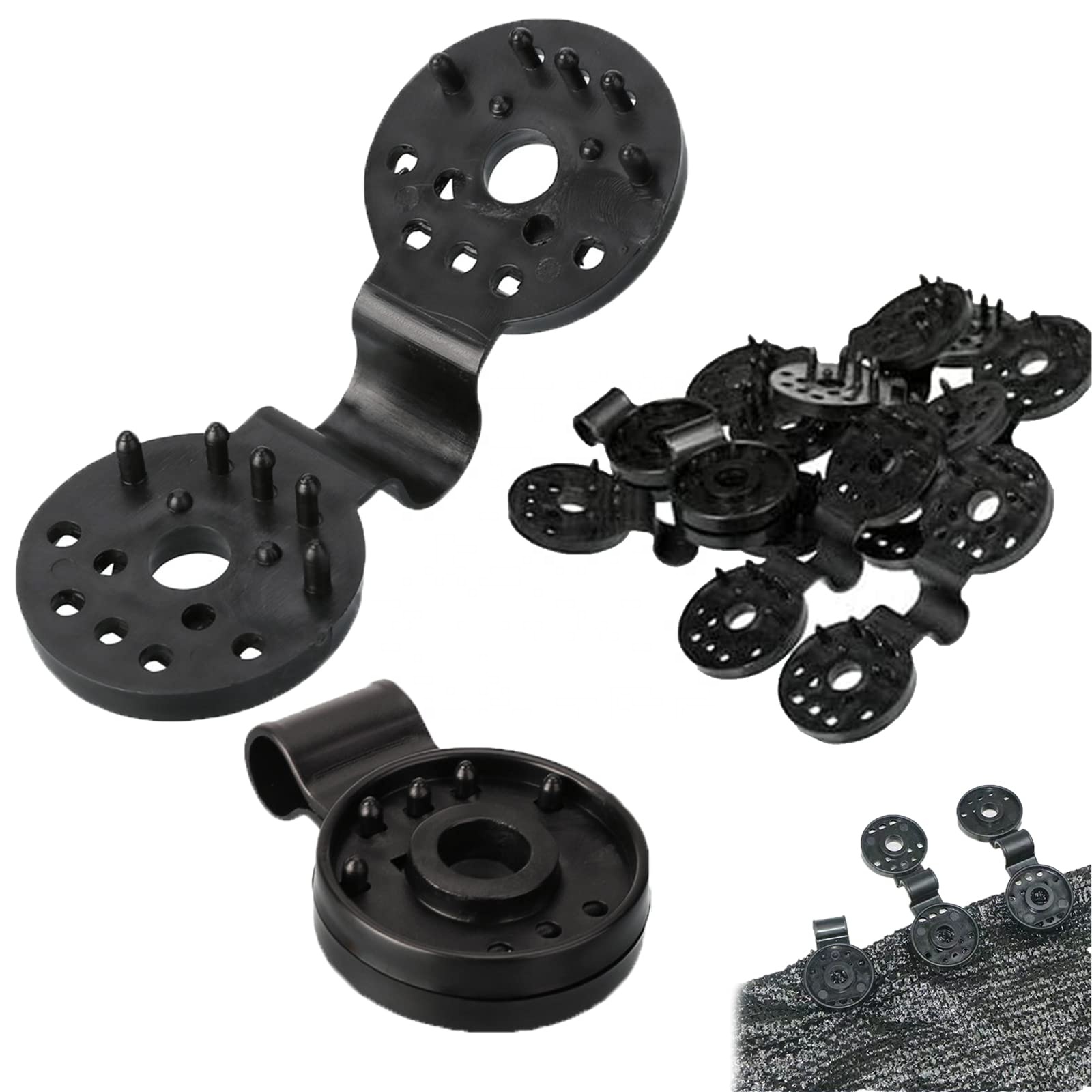 2023 новые пластиковые зажимы для затеняемой ткани, зажимы из пластиковой сетки, Сверхмощный зажим для блокировки, подходит для различных солнцезащитных сеток