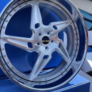 Jantes forgées RCSR, jantes de voiture personnalisées, 22, 23, <span class=keywords><strong>24</strong></span> pouces, jantes en alliage forgé en deux parties, 5x114.3, 5x120, 6x139.7, adaptées aux voitures de luxe - Product Image 1