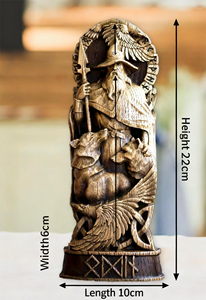 Statue de <span class=keywords><strong>Thor</strong></span> personnalisée faite à la main en résine à effet bois pour <span class=keywords><strong>figurine</strong></span> de héros de Pâques - Product Image 5