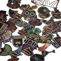 Pegatinas de Vinilo Holográficas Personalizadas a Prueba de Agua, para Botellas de Agua, Cuadernos, Teléfonos, Equipaje, Suministros Comerciales, Reutilizables