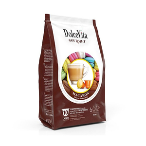 Dolce Vita Macaron Almond, Set de 10 Cápsulas Compatibles con Nespresso para Cafeteras de una Sola Taza, 0.13 g/Cápsula - Product Image 1