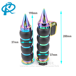 2pcs 25mm 1 "Chrome xử lý Thanh tay <span class=keywords><strong>Grips</strong></span> Electroplated nhiều màu xe máy tay lái thanh kết thúc tay <span class=keywords><strong>Grips</strong></span> phụ kiện - Product Image 3