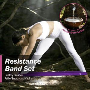 Ensemble de bandes d'entraînement personnalisées en latex respectueux de la peau, bandes de résistance en boucle, exercices avec 5 niveaux de résistance pour l'entraînement du corps, pour la salle de sport - Product Image 2