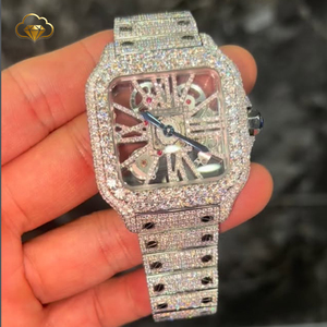 Reloj Bling para Hombre, Estilo Hip Hop, de la Mejor Calidad, con Diamantes de Laboratorio, 41 mm, con Diamantes VVS1 Cultivados en Laboratorio - Product Image 4