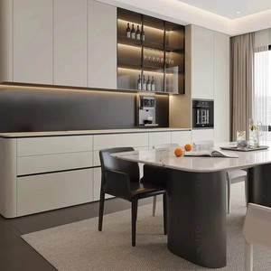 Gabinetes de Cocina Modulares de Lujo Modernos al <span class=keywords><strong>por</strong></span> Mayor, Personalizados, con Acabado Inoxidable - Muebles de Cocina Ecológicos - Product Image 2