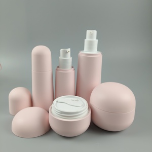 Nouveau pot <span class=keywords><strong>de</strong></span> crème rond PMU à surface mate 30g 50g pot <span class=keywords><strong>de</strong></span> lotion rose mat pour bébé - Product Image 4