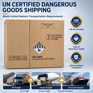 Carton d'emballage pour marchandises dangereuses en fibre de bois 4G extra-résistant à 5 couches, pour le transport aérien de batteries au lithium, boîte <span class=keywords><strong>UN</strong></span> - Product Image 3