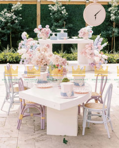 Silla Infantil de Ratán Tejida a Mano con Características de Seguridad para Uso en Exteriores y Salón, Decoración para Fiestas de Cumpleaños y Eventos - Product Image 4