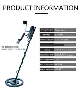 Detector de Metales GS6000, Detector de Alta Sensibilidad, Buscador de Tesoros Subterráneo, Resistente al Agua, para Buscar Oro y Plata - Product Image 1