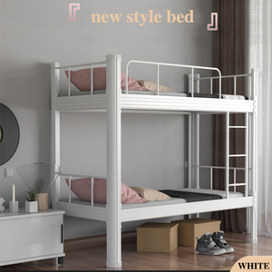 เตียงสองชั้นโลหะโรงเรียนพร้อมบันไดเตียงคู่เหนือเตียงสองชั้นเต็ม - Product Image 3