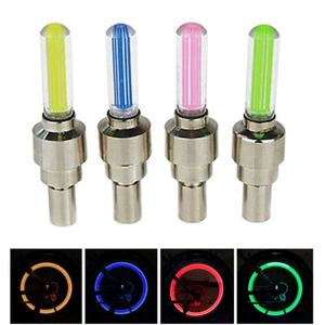 YS818 Waterproof LED Tyre Wheel Cap <b>Light</b> 7 Colors Flashing Bike Tire Stem Lamp Neon <b>Lights</b> for Car <b>Bicycle</b> Motorcycle - Product Image 2