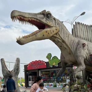 <span class=keywords><strong>Jurassic</strong></span> Park Dinosaur Museum Les statues géantes en fibre de verre de dinosaures montrent des sculptures de dinosaures de personnages de dessins animés pour l'extérieur - Product Image 4