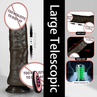 Dildo en silicone extra-large entièrement automatique et motorisé pour la masturbation féminine - Jouet sexuel de grande taille, modèle international SD1405