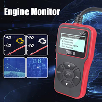 Herramienta de Diagnóstico Automotriz V100 OBD 2 OBDII OBD2, Herramienta de Diagnóstico Portátil para Automóviles, Función de Diagnóstico de Todos los Sistemas, Escáner Automotriz OBDII