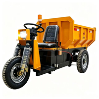 Peru Country Mining Use 3-Rad-Elektro-Muldenkipper für den Bergbau / Mini-Dumper-Truck zum Verkauf Elektrischer Minidumper