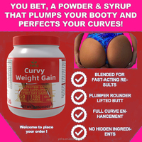 Poudre Protéinée Prise de Masse Curvy pour la Prise de Poids, Poudre Protéinée pour la Musculation, Suppléments Gainer de Poids, Booster de Volume Fessier, Gainer de Masse Santé