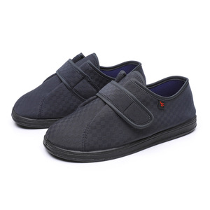 Chaussures de marche OEM/ODM pour hommes et femmes, à bout large, pour diabétiques, avec bande auto-agrippante large, chaussures décontractées pour mères - Product Image 1