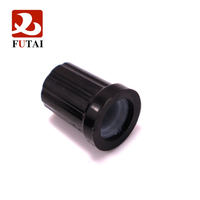 Bouton translucide en plastique noir bouton de pédale de guitare électrique Pot potentiomètre boutons accessoires de guitare