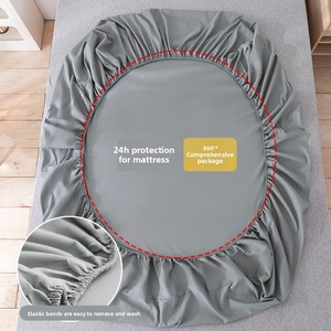 Washed Cotton All-inclusive Bed Skirt Cover Set Dustproof Protective Solid Modern Style Foreign Trade Cross-border Model <strong>Eleven</strong> - Product Image 4