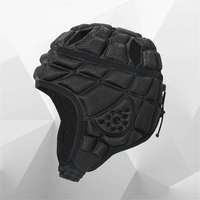 Adulto joven EVA Softshell transpirable certificado Scrum Cap personalizado Rugby casco para 7v7 bandera fútbol