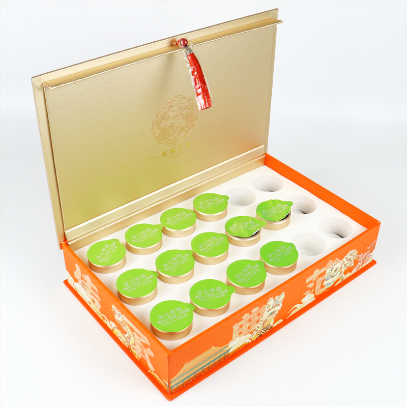 Custom Eco-Friendly Luxury Recyclable Cardboard Cylinder Tea & Coffee Packaging Box Food Grade Paper with Sponge Liner