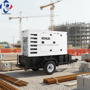 גנרטור דיזל נייד של קולר 300KVA 200KVA 100KVA למכירה 50KVA 220V/380V 24V DC התנעה חשמלית סוג נגרר - Product Image 3