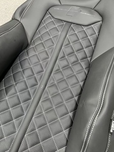 Housses de siège auto personnalisées en cuir PU matelassé imperméable pour <span class=keywords><strong>Audi</strong></span> A5 A6L A8L Q7 <span class=keywords><strong>Q8</strong></span>, couleur noire, pour intérieur automobile - Product Image 4