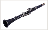 Professional Woodwind Instruments Factory Price Nickel Plated Black Wood Clarinet