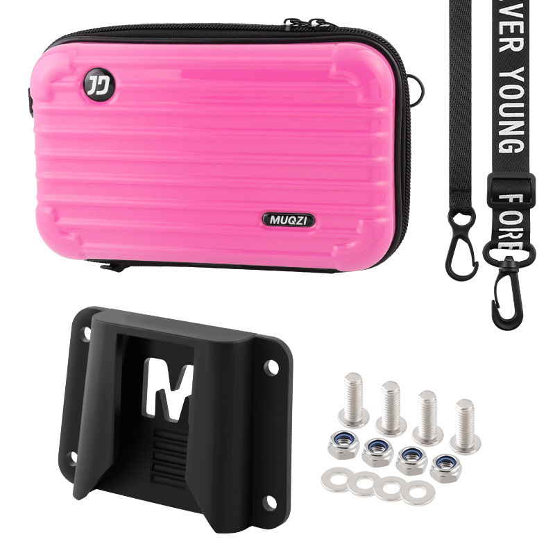 base + sac de voiture, ensemble rose.