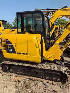 Mini pelleteuse sur chenilles Komatsu PC56 d'occasion fabriquée au Japon avec moteur, moteur, boîte de vitesses, pompe à engrenages, roulement à bas prix - Product Image 5