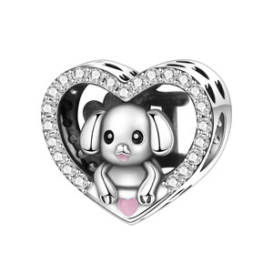 White copper "I <b>Love</b> Cute Pets" beads, unique, creative, versatile DIY <b>bracelet</b>, jewelry, accessory pendant - Product Image 1