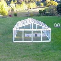 Carpa impermeable de lujo transparente de PVC para techo, toldo para fiesta de boda