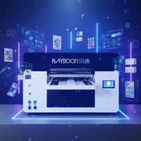 Impresora UV DTF Automática Baysoon para Botellas, Mini Impresora UV Directa A3, XP600/DX7, Nueva con 1 Año de Garantía