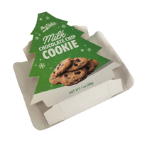 Boîte d'emballage personnalisable en forme de sapin de Noël en carton recyclé biodégradable et écologique avec paillettes pour cadeaux de Noël et bonbons