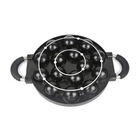 Série de moules à gâteaux à 15 trous, poêle à frire à fond plat, revêtement antiadhésif, poêle à œufs, poêle à crêpes néerlandaises, poêle à gaufres, poêle à crêpes