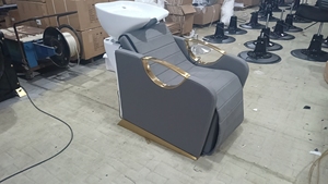 Cama de Lavado de Cabello con Circulación de Agua Eléctrica Moderna, con Masaje y Lavabo de Cerámica, Equipo de Peluquería, Superventas - Product Image 5