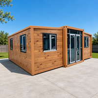 Maison conteneur modulaire pliable respirante avec isolation épaisse/standard pour dortoirs et logements
