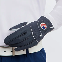 Guantes de Golf de Cuero Cabretta para Hombre, Impermeables, para Zurdos, Dedos Completos, Venta al Por Mayor de Fábrica