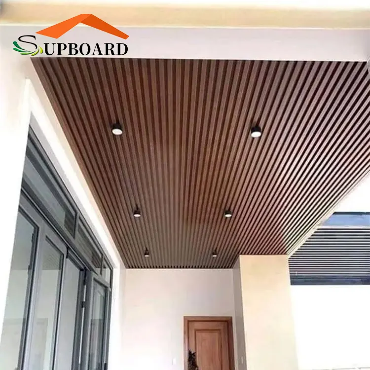 Indoor Wood Composite Pvc Wpc Ceiling Panel Guangdong