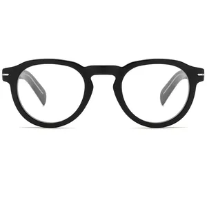 두께 아세테이트 눈 안경 프레임 작은 크기 클리어 렌즈 라운드 광학 프레임 남성과 여성