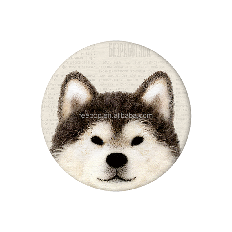 YD-C - Fluffy Alba - Round - White - 10x10cm